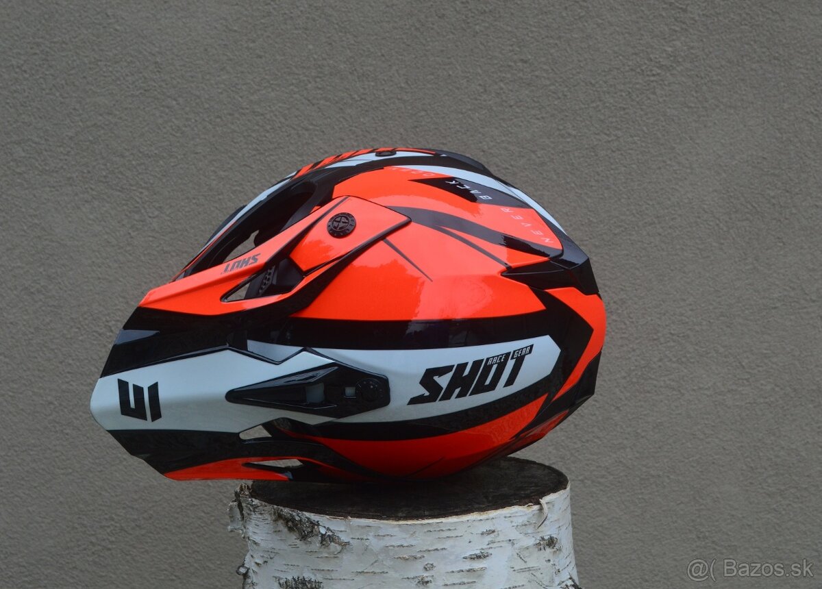 SHOT prilba oranžová neon - 7
