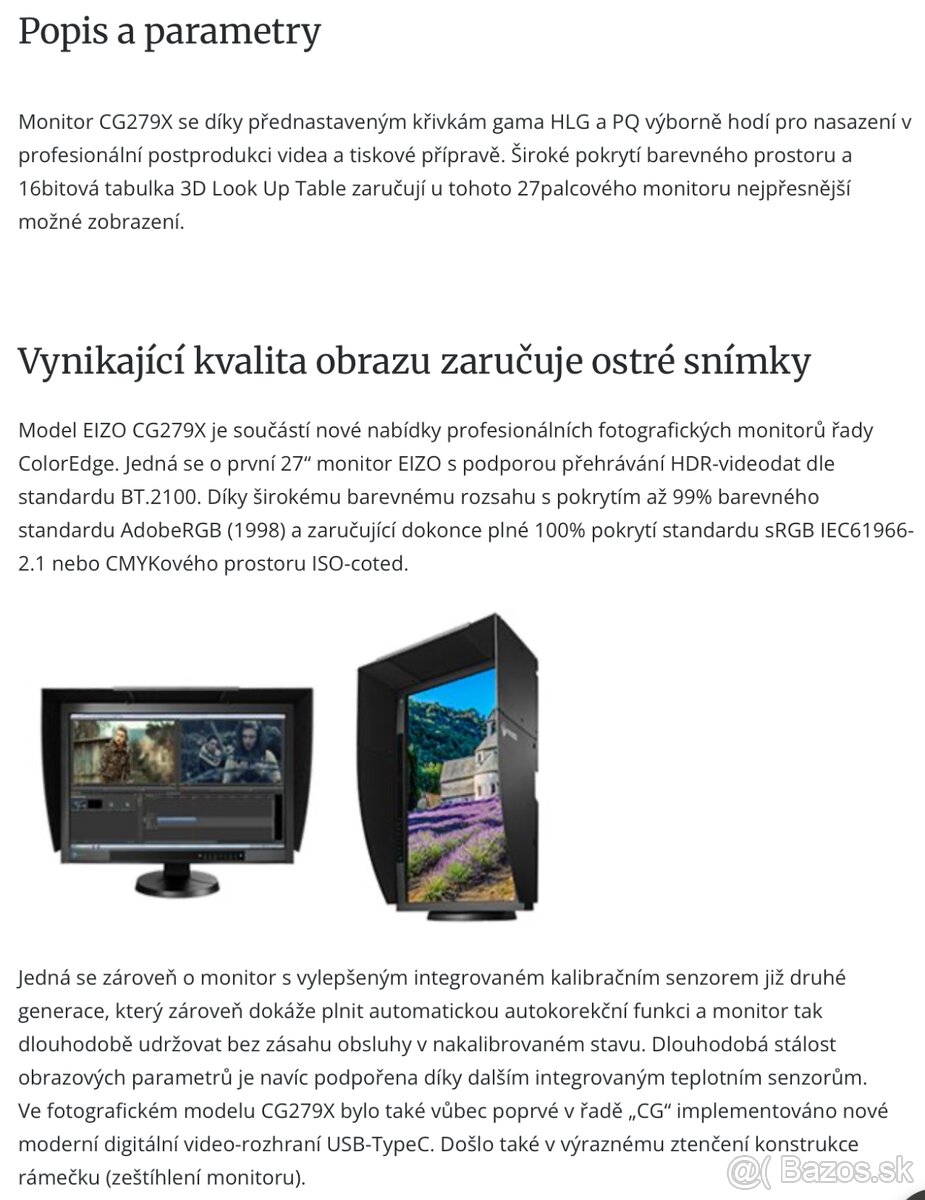 Predám Eizo CG279X (ZNÍŽENÁ CENA) - 7