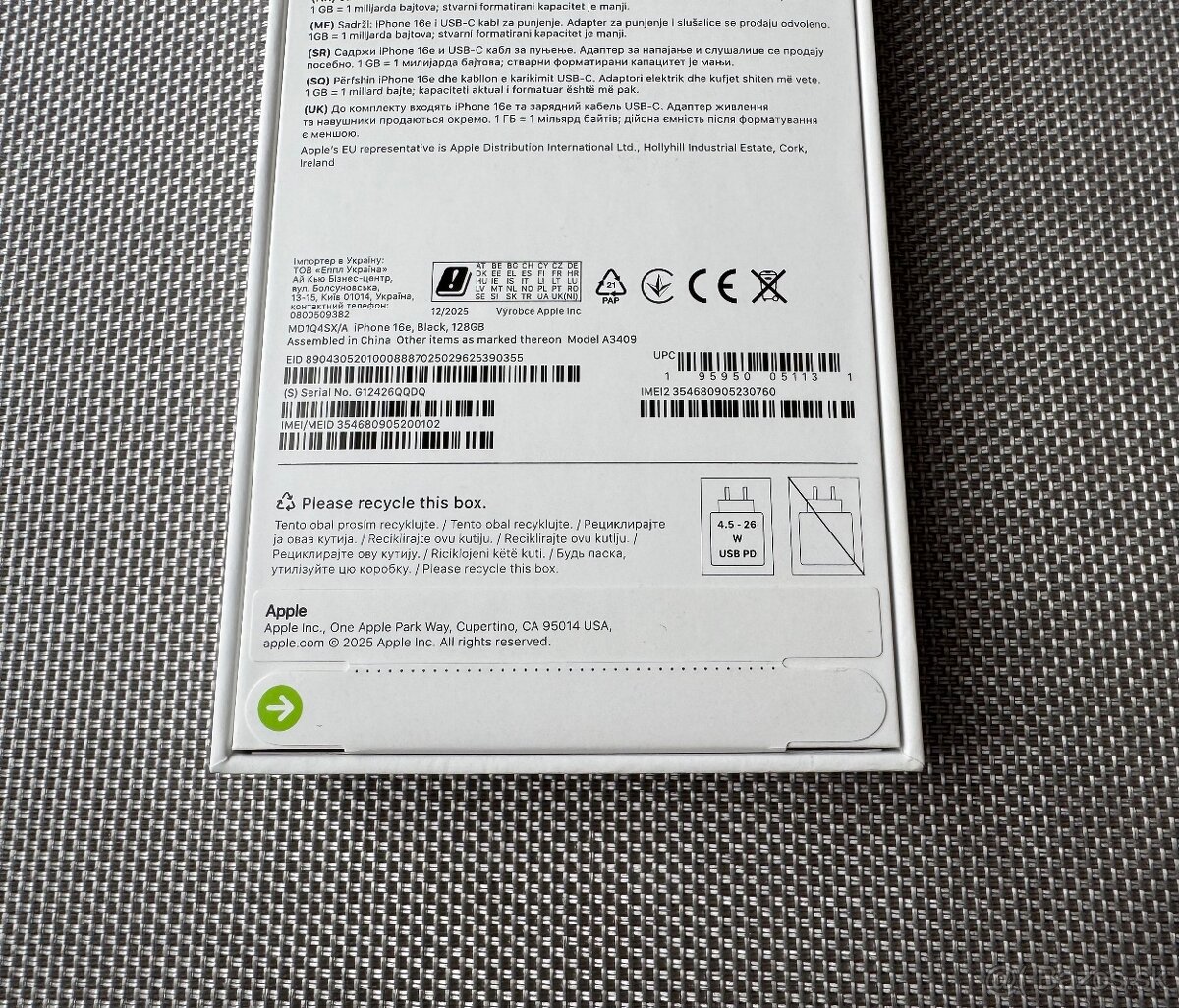iPhone 16e 128GB - NOVY - NEROZBALENY - 7