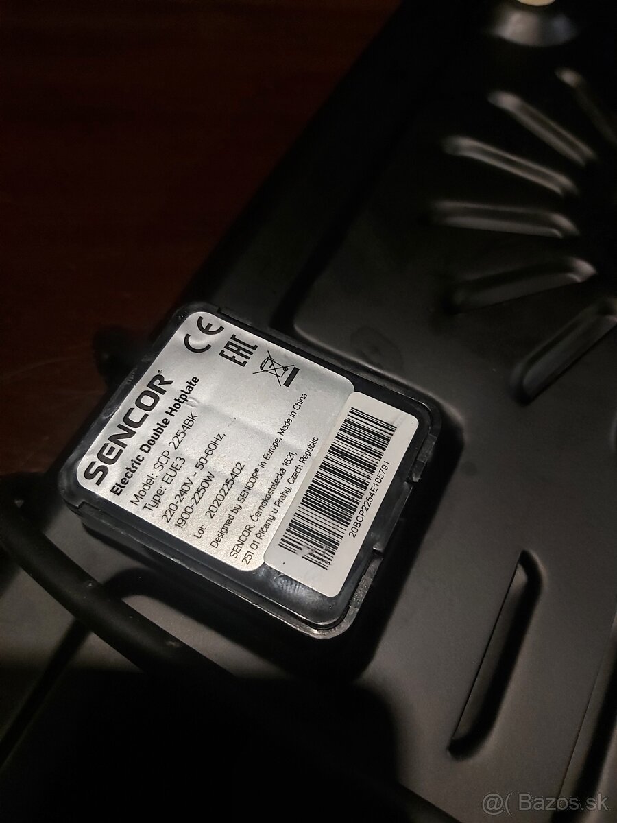 Elektrická dvojplatnička-sporák zn.Sencor - 7