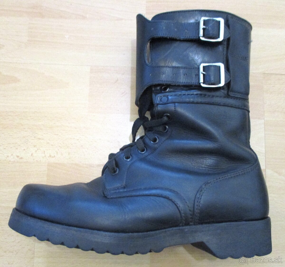 kožené kanady vzor 60 čiernej farby - 7