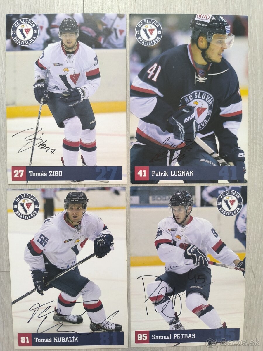 Predám podpísané kartičky HC Slovan Bratislava. - 7