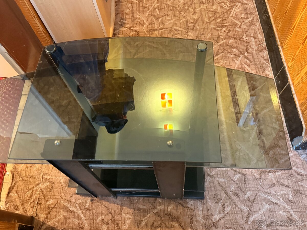 Konferencny stolik tmave sklo - 7