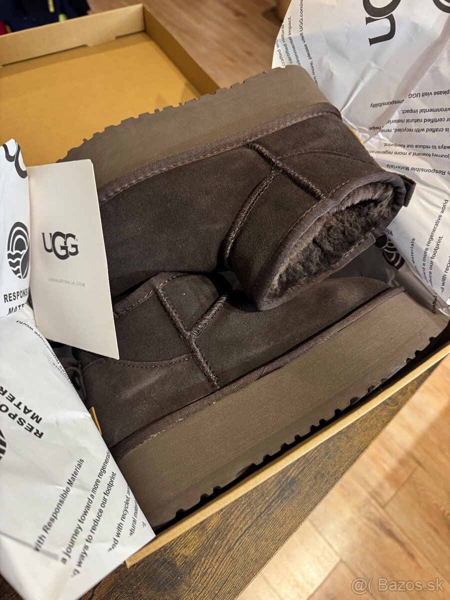 UGG ultra mini platform choco Skladom - 7