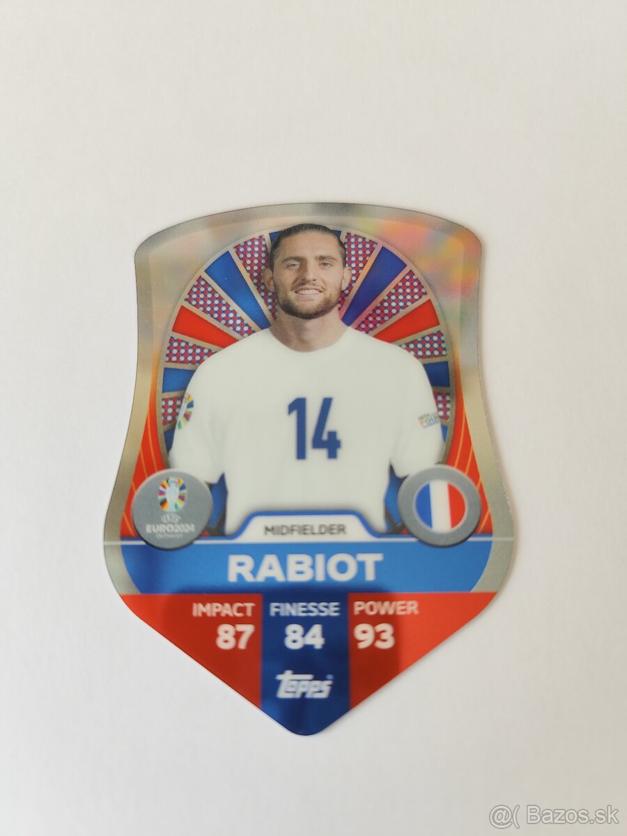chrome shield Euro 2024 kartičky topps match attax celý set - 7