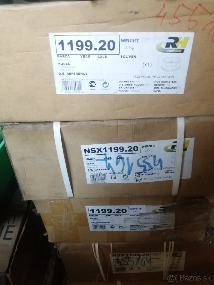 Brzdový kotouč ROADHOUSE BPW 430 - 7