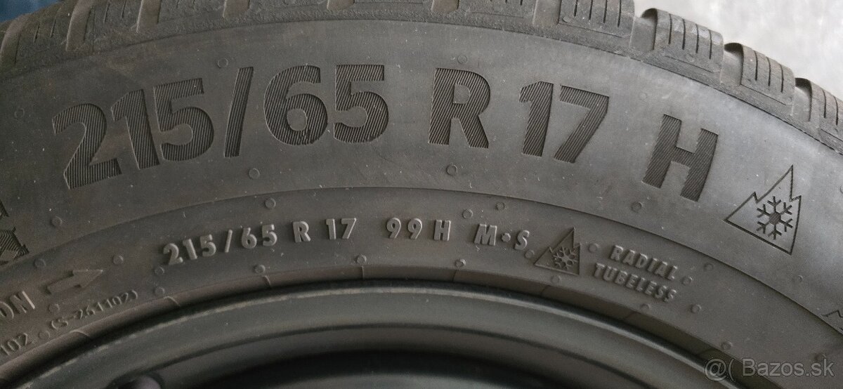 215-65-17-Bridgestone/Continental-4324/2021-5,3mm/7mm - 7