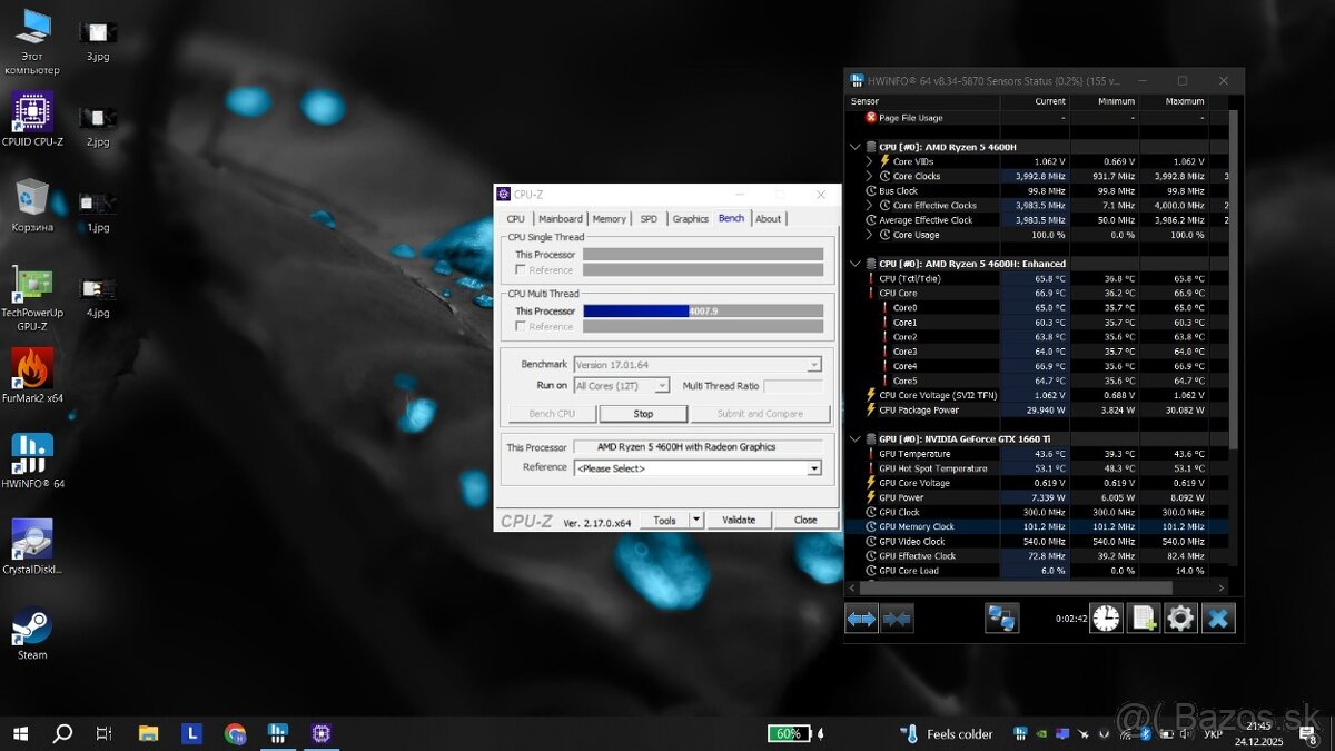 Lenovo Legion 5 4800H + 1660ti - 7