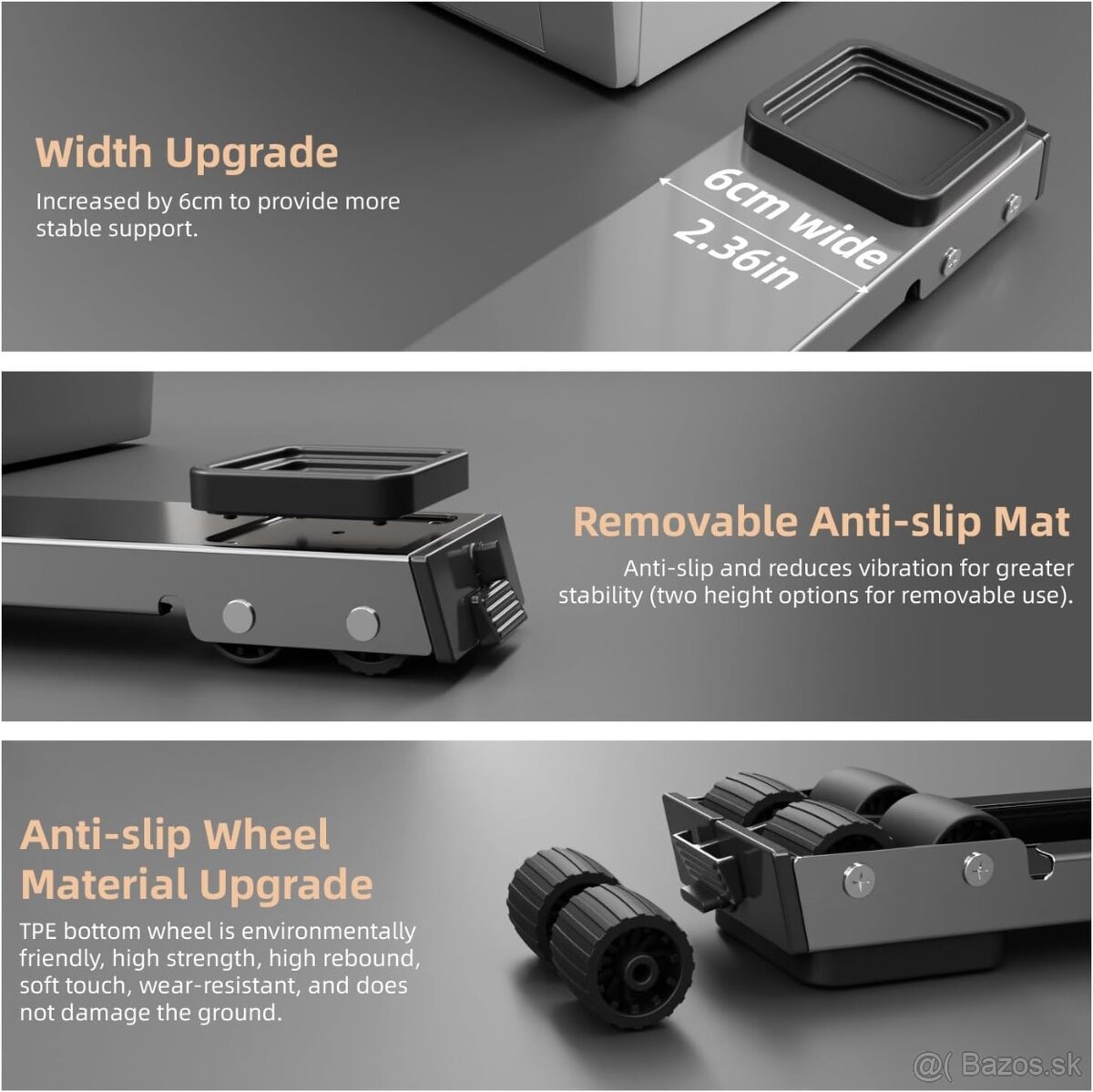 Posuvné valčeky pod spotrebiče - 7