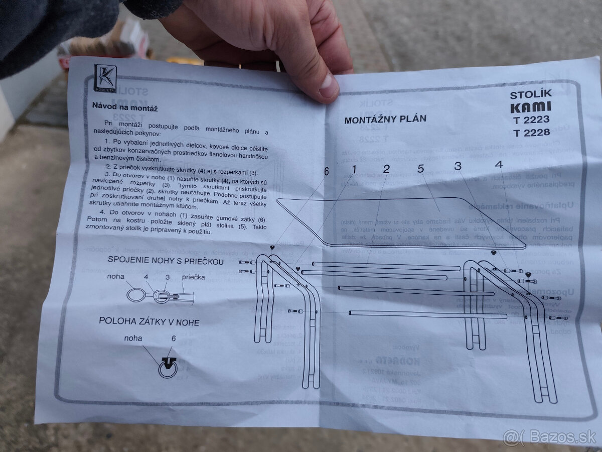 strazitny chromovy stolik - 7