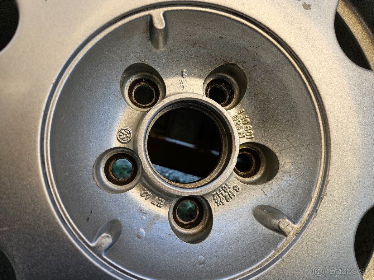 Originálne hliníkové disky VW - 5x100 r16 - 7