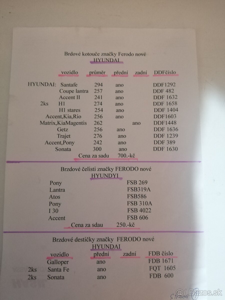 Brzdové kotouče, desky, obložení Ferodo - 7