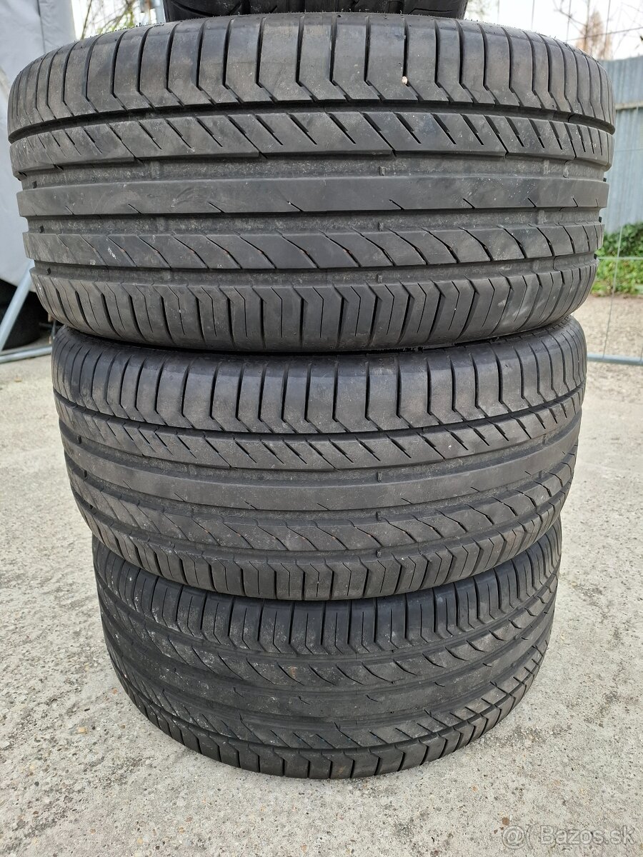 Predám sadu letných pneu Continental 255/45 R18 - 7