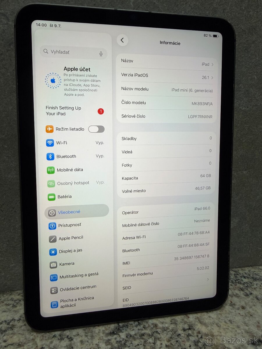 Apple iPad Mini 6.gen 64gb Wi-Fi Cellular(SIM) - 7
