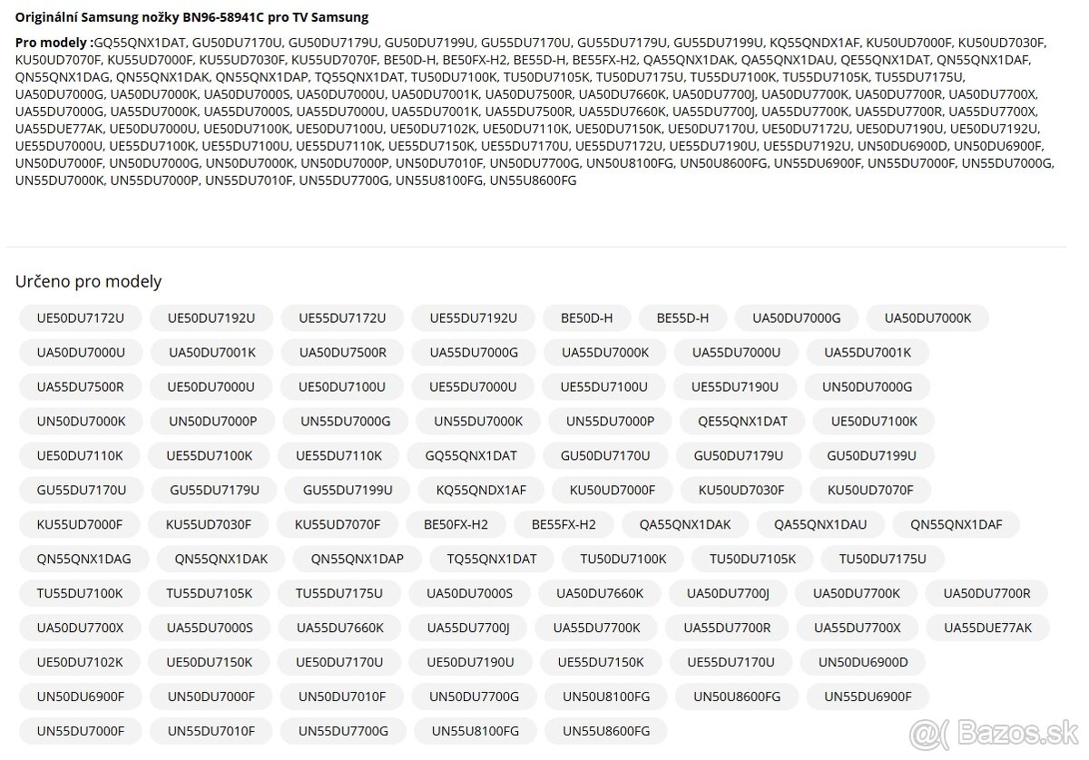 Samsung nožičky BN96-58941C originál diel - 7