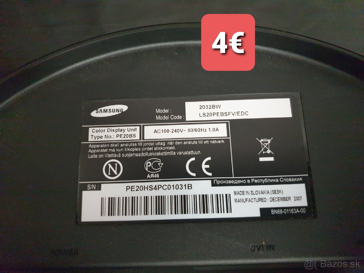 Staršie LCD monitory VGA , DVI - 7