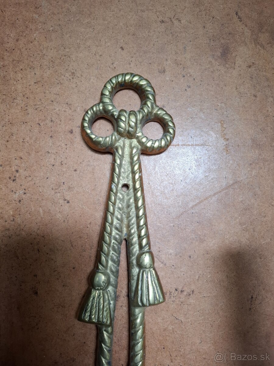 Predám staré mosadzné nástenné svietniky - 7