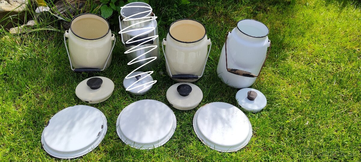 Smaltové kanvice, taniere - 7