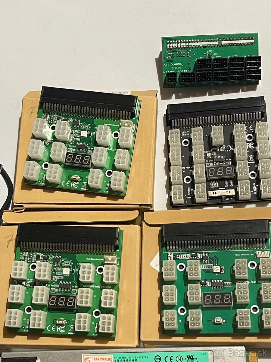 Mining zdroj, server zdroj, riser, mining rig, breakboard - 7