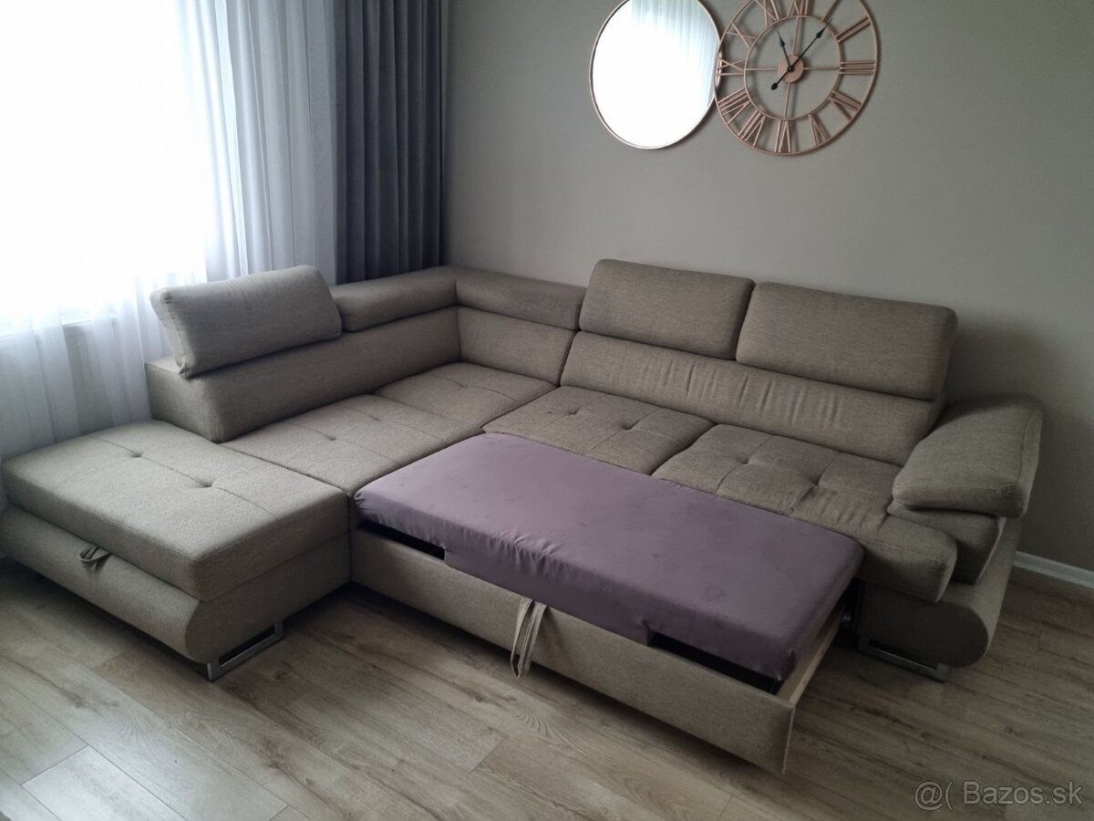 sedacia súprava + taburetky - 7