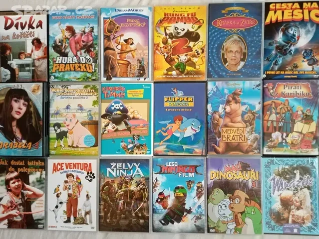 Orig.DVD detske a teenager.od 2 eur - 7