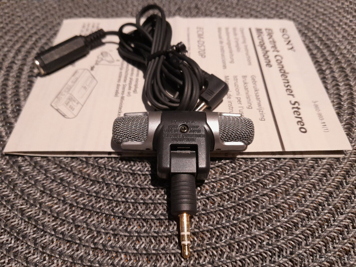 MiniDisc Recorder SONY MZ-G750 + stereomikrofón - 7