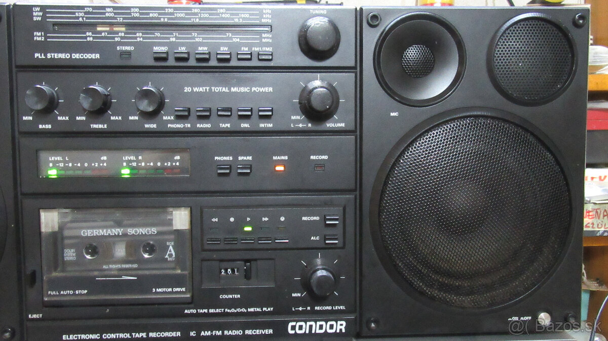 radiomagnetofón-TESLA CONDOR☘️prosím pečítať. - 7