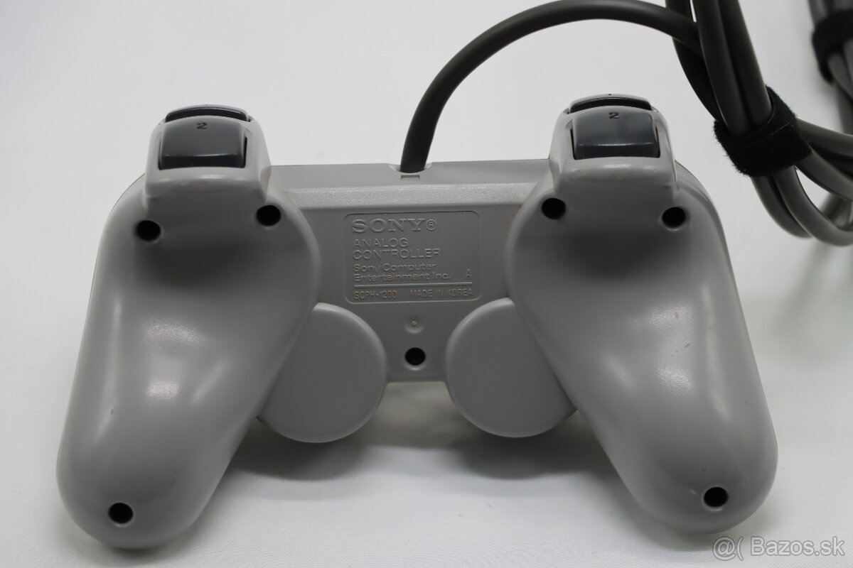 PS1 SCPH-9002 + analógový ovládač + karta + káble - 7