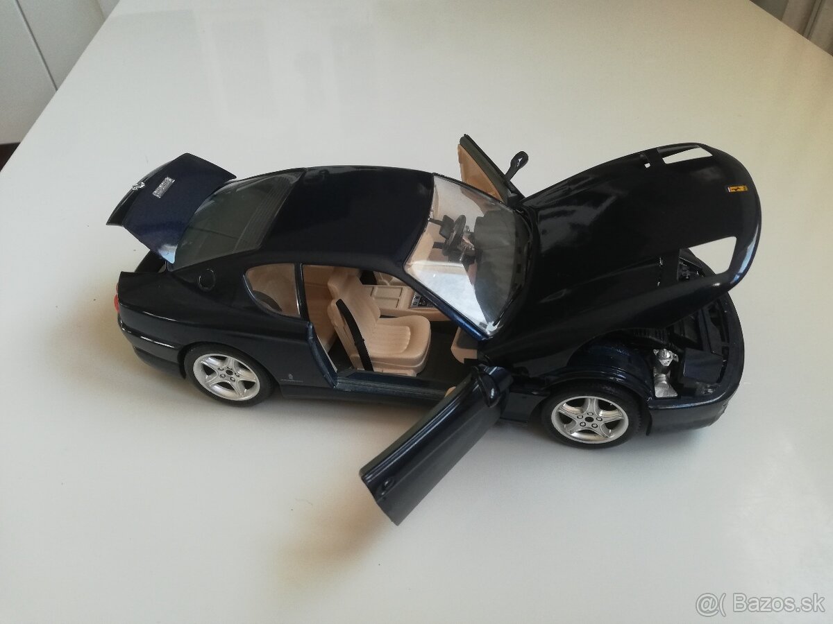 1:18 FERRARI 456 GT Bburago modra - 7
