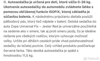 Autosedačka Zopa - 7