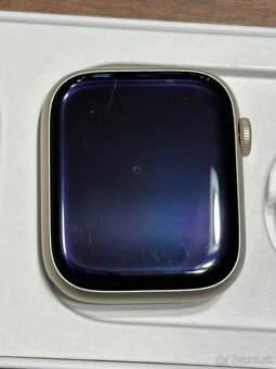 Apple Watch 7 45mm strieborné, batéria 100% - 7