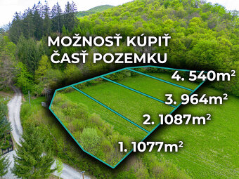 IBA U NÁS Stavebný pozemok pod lesom s výhľadom nad Belušou - 7