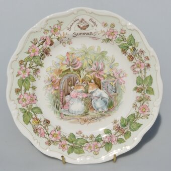 Porcelánové taniere 4 ročné obdobia Brambly Hedges - 7