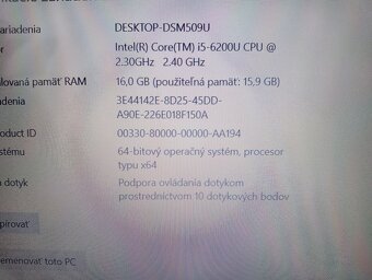 predám Hp probook 650 g2 / dotykový displej / 16gb ram / ssd - 7