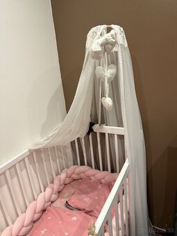 Detská postieľka s komplet vybavením - 7