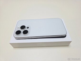 APPLE IPHONE 15 PRO 128GB WHITE TITANIUM, BATERKA 100% - 7