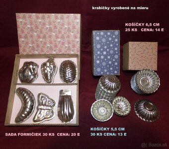 RETRO FORMIČKY, KOŠÍČKY, VANIČKY, ORIEŠKY, VYKRAJOVAČKY - 7