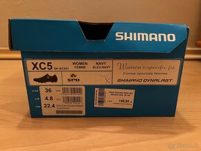 Cyklistické tretry Shimano XC5 veľkosť EÚ 36 ako nové - 7