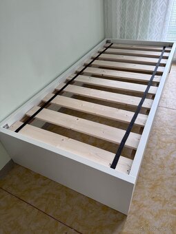 Predám jednolôžkovú posteľ 90x200cm BIELA PEVNA KVALITNA NEW - 7