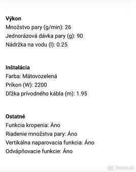 Naparovacia žehlička Electrolux - 7