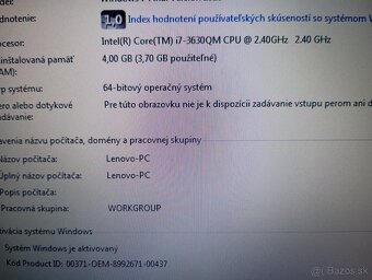 predám Lenovo Thinkpad t530 / Intel core i7 / Windows 7 - 7