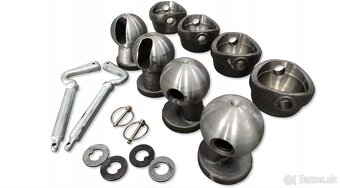 Komplet 4 gúľ na vyklápač (fi 60), vhodné do prívesov a ložn - 7