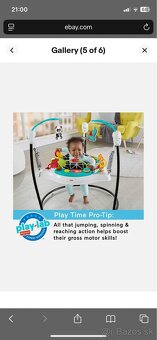 Fisher-Price Jumperoo – vo výbornom stave, ako nové - 7