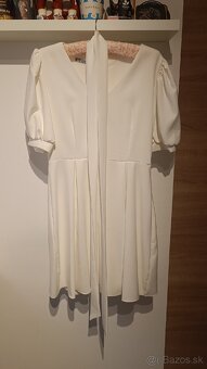 Biele svadobné šaty veľkosť 48 - 7