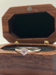Diamantový prsteň 0.33ct G SI2 GIA+AGS Ideal - 7
