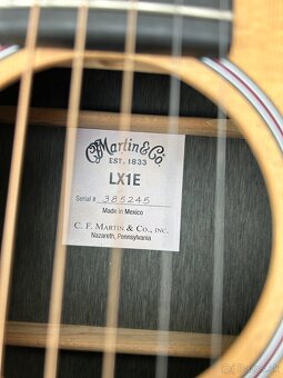 Martin LX1E Natural Elektroakustická gitara - 7