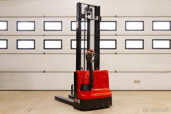 Ručne vedený elektr.ysokozdvižný paletový vozík 1,2t.nový - 7