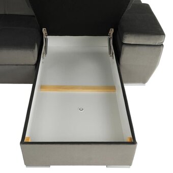 Sedacia súprava tvar U, rozkladacia, úložný priestor . - 7