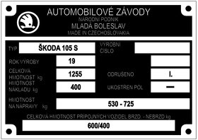 Štítky na Škoda - 7