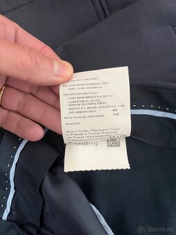 Velkost 54 HUGO BOSS 100% panenska vlna oblek - 7